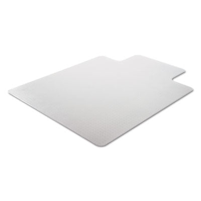 Occasional Use Studded Chair Mat for Flat Pile Carpet, 36 x 48, Lipped, Clear - OrdermeInc