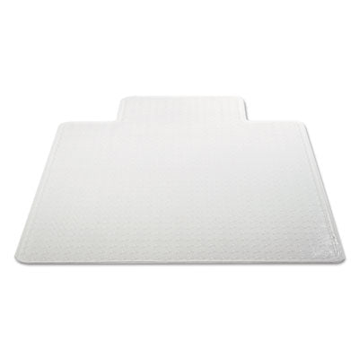 Occasional Use Studded Chair Mat for Flat Pile Carpet, 36 x 48, Lipped, Clear - OrdermeInc