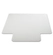 Occasional Use Studded Chair Mat for Flat Pile Carpet, 36 x 48, Lipped, Clear - OrdermeInc