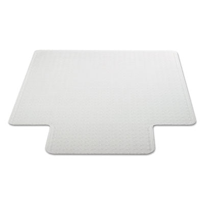 Occasional Use Studded Chair Mat for Flat Pile Carpet, 36 x 48, Lipped, Clear - OrdermeInc