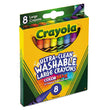 BINNEY & SMITH / CRAYOLA Ultra-Clean Washable Crayons, Large, 8 Colors/Box - OrdermeInc