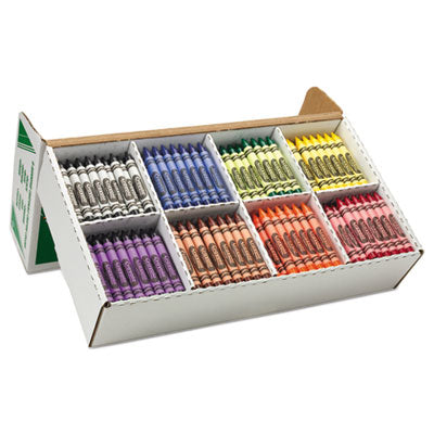 BINNEY & SMITH / CRAYOLA Classpack Large Size Crayons, 50 Each of 8 Colors, 400/Box - OrdermeInc