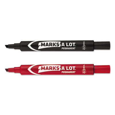 Avery® MARKS A LOT Regular Desk-Style Permanent Marker Value Pack, Broad Chisel Tip, Assorted Colors, 24/Pack (98187) OrdermeInc OrdermeInc