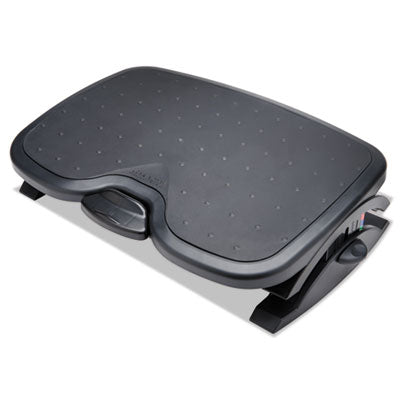 ACCO BRANDS, INC. SoleMate Plus Adjustable Footrest with SmartFit System, 21.9w x 3.7d x 14.2h, Black - OrdermeInc