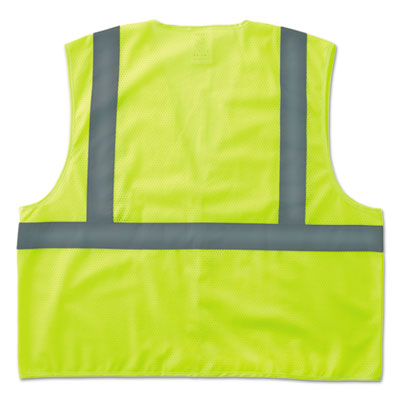 GloWear 8205HL Type R Class 2 Super Econo Mesh Safety Vest, Large to X-Large, Lime - OrdermeInc