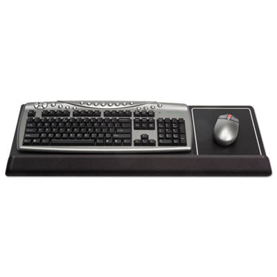 KELLY COMPUTER SUPPLIES Extended Keyboard Wrist Rest, 27 x 11, Black - OrdermeInc