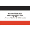 BROTHER INTL. CORP. Continuous Paper Label Tape, 2.4" x 50 ft, Black/White