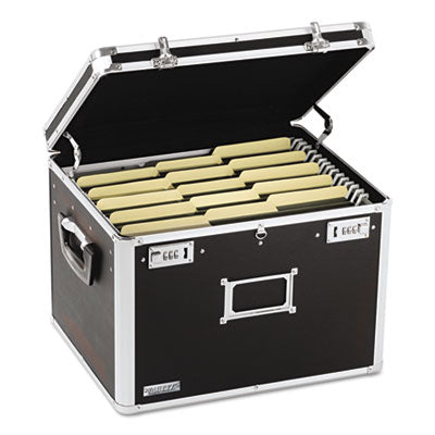 Locking File Chest with Adjustable File Rails, Letter/Legal Files, 17.5" x 14" x 12.5", Black OrdermeInc OrdermeInc