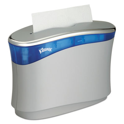 Kleenex® Reveal Countertop Folded Towel Dispenser, 13.3 x 5.2 x 9, Soft Gray/Translucent Blue OrdermeInc OrdermeInc