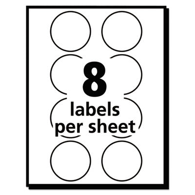 Printable Self-Adhesive Removable Color-Coding Labels, 1.25" dia, Neon Green, 8/Sheet, 50 Sheets/Pack, (5498) OrdermeInc OrdermeInc