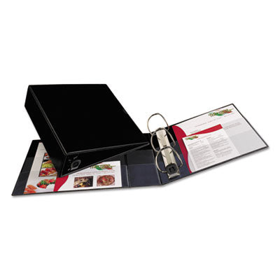 Avery® Heavy-Duty Non-View Binder with DuraHinge and Locking One Touch EZD Rings, 3 Rings, 4" Capacity, 11 x 8.5, Black OrdermeInc OrdermeInc