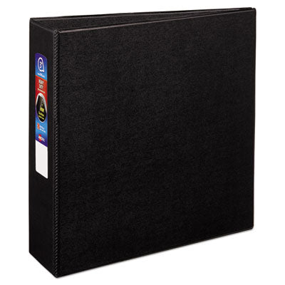 Avery® Heavy-Duty Non-View Binder with DuraHinge and Locking One Touch EZD Rings, 3 Rings, 4" Capacity, 11 x 8.5, Black OrdermeInc OrdermeInc