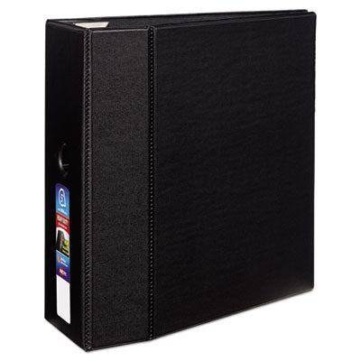 Heavy-Duty Non-View Binder with DuraHinge, Locking One Touch EZD Rings and Thumb Notch, 3 Rings, 5" Capacity, 11 x 8.5, Black OrdermeInc OrdermeInc