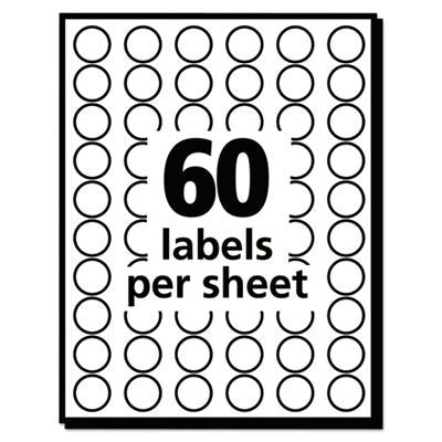 Handwrite Only Self-Adhesive Removable Round Color-Coding Labels, 0.5" dia, Neon Green, 60/Sheet, 14 Sheets/Pack, (5052) - OrdermeInc