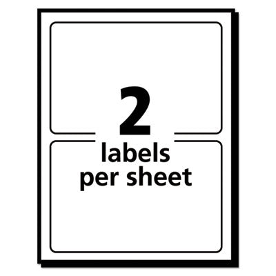 Removable Multi-Use Labels, Inkjet/Laser Printers, 3 x 4, White, 2/Sheet, 40 Sheets/Pack, (5453) OrdermeInc OrdermeInc