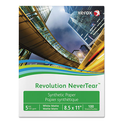 Revolution NeverTear, 8 mil, 8.5 x 11, Smooth White, 500/Ream OrdermeInc OrdermeInc