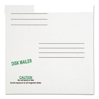 Quality Park™ Redi-File Disk Pocket/Mailer for CDs/DVDs, Square Flap, Tuck-Tab Closure, 6 x 5.88, White, 10/Pack OrdermeInc OrdermeInc