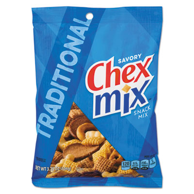 Chex Mix, Traditional Flavor Trail Mix, 3.75 oz Bag, 8/Box OrdermeInc OrdermeInc