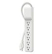 Home/Office Surge Protector, 6 AC Outlets, 10 ft Cord, 720 J, White OrdermeInc OrdermeInc