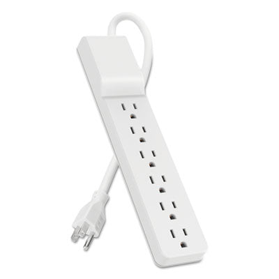 Home/Office Surge Protector, 6 AC Outlets, 10 ft Cord, 720 J, White OrdermeInc OrdermeInc