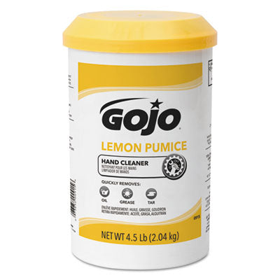 Pumice Hand Cleaner, Lemon Scent, 4.5 lb Tub, 6/Carton OrdermeInc OrdermeInc
