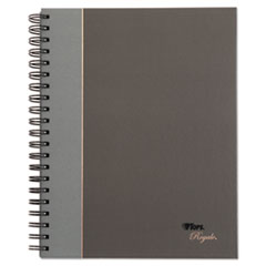 TOPS BUSINESS FORMS Royale Wirebound Business Notebooks, 1-Subject, Medium/College Rule, Black/Gray Cover, (96) 8.25 x 5.88 Sheets - OrdermeInc