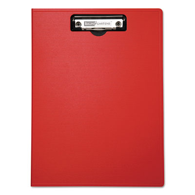 Mobile OPS® Portfolio Clipboard with Low-Profile Clip, Portrait Orientation, 0.5" Clip Capacity, Holds 8.5 x 11 Sheets, Red - OrdermeInc