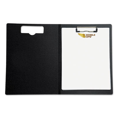 Mobile OPS® Portfolio Clipboard with Low-Profile Clip, Portrait Orientation, 0.5" Clip Capacity, Holds 8.5 x 11 Sheets, Red - OrdermeInc