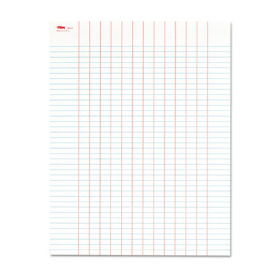 TOPS™ Data Pad with Plain Column Headings, Data/Lab-Record Format, 13 Columns, 8.5 x 11, White, 50 Sheets - OrdermeInc