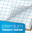 Cross Section Pads, Cross-Section Quadrille Rule (8 sq/in, 1 sq/in), 50 White 8.5 x 11 Sheets OrdermeInc OrdermeInc