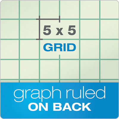 Engineering Computation Pads, Cross-Section Quadrille Rule (5 sq/in, 1 sq/in), Green Cover, 200 Green-Tint 8.5 x 11 Sheets OrdermeInc OrdermeInc