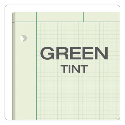 Engineering Computation Pads, Cross-Section Quadrille Rule (5 sq/in, 1 sq/in), Green Cover, 100 Green-Tint 8.5 x 11 Sheets OrdermeInc OrdermeInc