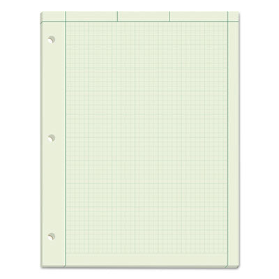 Engineering Computation Pads, Cross-Section Quadrille Rule (5 sq/in, 1 sq/in), Green Cover, 100 Green-Tint 8.5 x 11 Sheets OrdermeInc OrdermeInc
