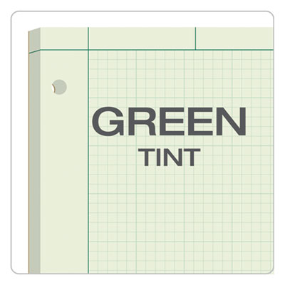 Engineering Computation Pads, Cross-Section Quad Rule (5 sq/in, 1 sq/in), Black/Green Cover, 100 Green-Tint 8.5 x 11 Sheets OrdermeInc OrdermeInc