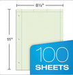 Engineering Computation Pads, Cross-Section Quad Rule (5 sq/in, 1 sq/in), Black/Green Cover, 100 Green-Tint 8.5 x 11 Sheets OrdermeInc OrdermeInc