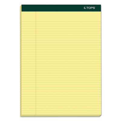TOPS™ Double Docket Ruled Pads, Narrow Rule, 100 Canary-Yellow 8.5 x 11.75 Sheets, 6/Pack OrdermeInc OrdermeInc