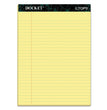 Docket Ruled Perforated Pads, Wide/Legal Rule, 50 Canary-Yellow 8.5 x 11.75 Sheets, 12/Pack OrdermeInc OrdermeInc