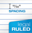 Docket Ruled Perforated Pads, Wide/Legal Rule, 50 White 8.5 x 11.75 Sheets, 12/Pack OrdermeInc OrdermeInc