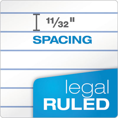 Docket Ruled Perforated Pads, Wide/Legal Rule, 50 White 8.5 x 11.75 Sheets, 12/Pack OrdermeInc OrdermeInc