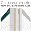 Double Docket Ruled Pads, Wide/Legal Rule, 100 White 8.5 x 11.75 Sheets, 6/Pack OrdermeInc OrdermeInc