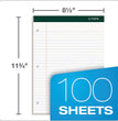 Double Docket Ruled Pads, Wide/Legal Rule, 100 White 8.5 x 11.75 Sheets, 6/Pack OrdermeInc OrdermeInc