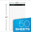 Docket Ruled Perforated Pads, Wide/Legal Rule, 50 White 8.5 x 14 Sheets, 12/Pack OrdermeInc OrdermeInc