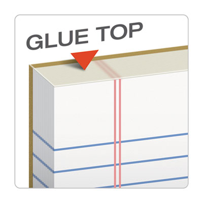 TOPS™ "The Legal Pad" Glue Top Pads, Wide/Legal Rule, 50 White 8.5 x 11 Sheets, 12/Pack OrdermeInc OrdermeInc