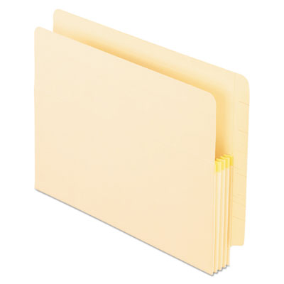 Pendaflex® Manila Drop Front Shelf File Pockets with Tyvek Gusset Top, 1.75" Expansion, Letter Size, Manila, 25/Box OrdermeInc OrdermeInc