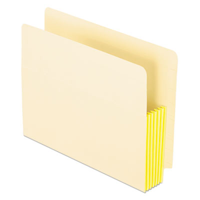 Pendaflex® Manila Drop Front Shelf File Pockets with Rip-Proof-Tape Gusset Top, 5.25" Expansion, Letter Size, Manila, 10/Box OrdermeInc OrdermeInc