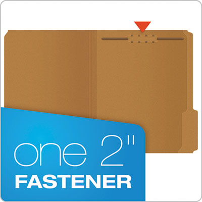 Pendaflex® Kraft Fastener Folders, 1/3-Cut Tabs, 1 Fastener, Letter Size, Kraft Exterior, 50/Box OrdermeInc OrdermeInc
