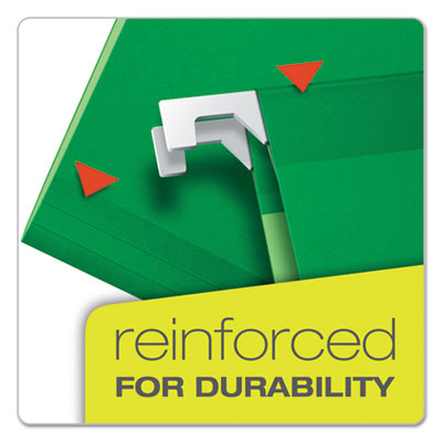 Pendaflex® Colored Reinforced Hanging Folders, Letter Size, 1/5-Cut Tabs, Bright Green, 25/Box OrdermeInc OrdermeInc