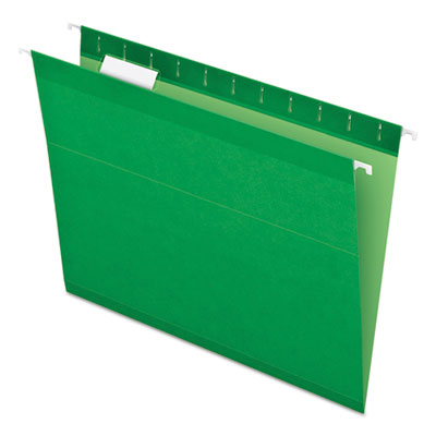 Pendaflex® Colored Reinforced Hanging Folders, Letter Size, 1/5-Cut Tabs, Bright Green, 25/Box OrdermeInc OrdermeInc