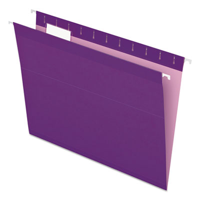 Pendaflex® Colored Reinforced Hanging Folders, Letter Size, 1/5-Cut Tabs, Violet, 25/Box OrdermeInc OrdermeInc