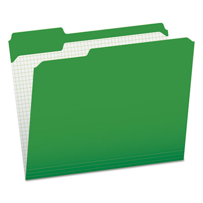 Pendaflex® Double-Ply Reinforced Top Tab Colored File Folders, 1/3-Cut Tabs: Assorted, Letter, 0.75" Expansion, Bright Green, 100/Box OrdermeInc OrdermeInc